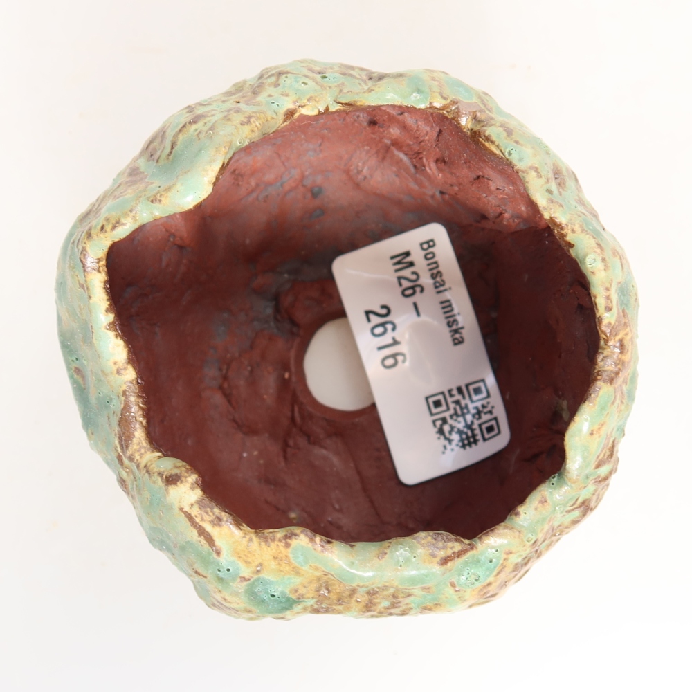 Keramikschale  7,5 x 7 x 6,5 cm, Farbe: grün