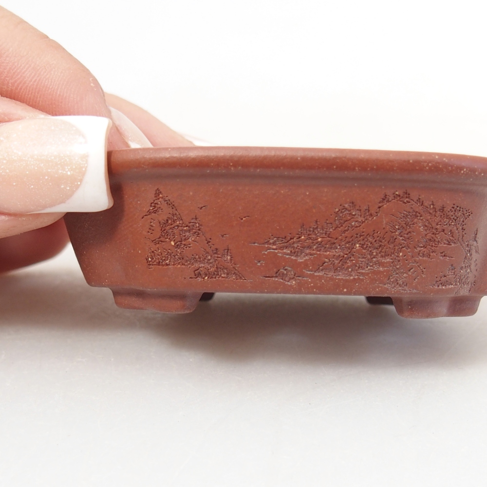 Schale 7 x 6 x 2 cm ziegelfarben
