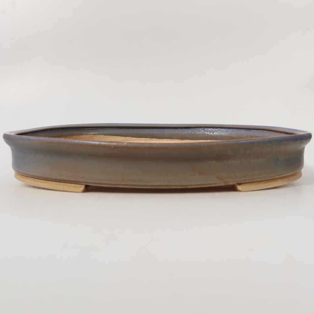 Keramik-Bonsai-Schale, 30,5 x 26,5 x 4 cm, Farbe: Blau
