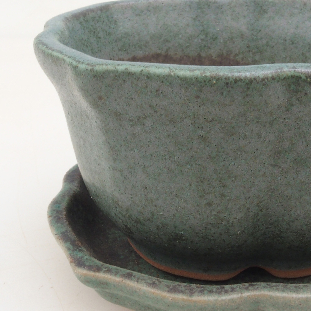 Bonsaischale + Untertasse H95 – Grün