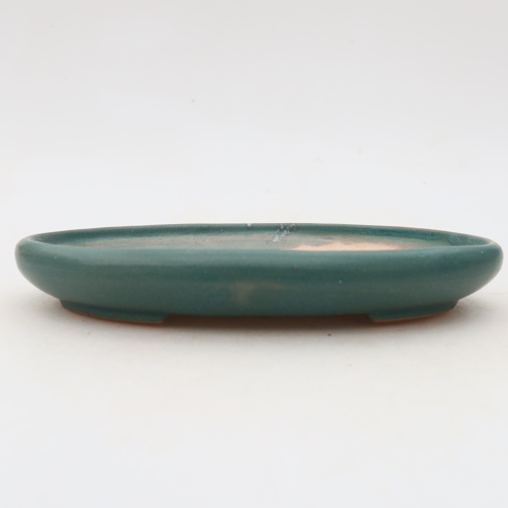 Keramik-Bonsai-Schale, 17 × 12 × 2,5 cm, Farbe: Blau
