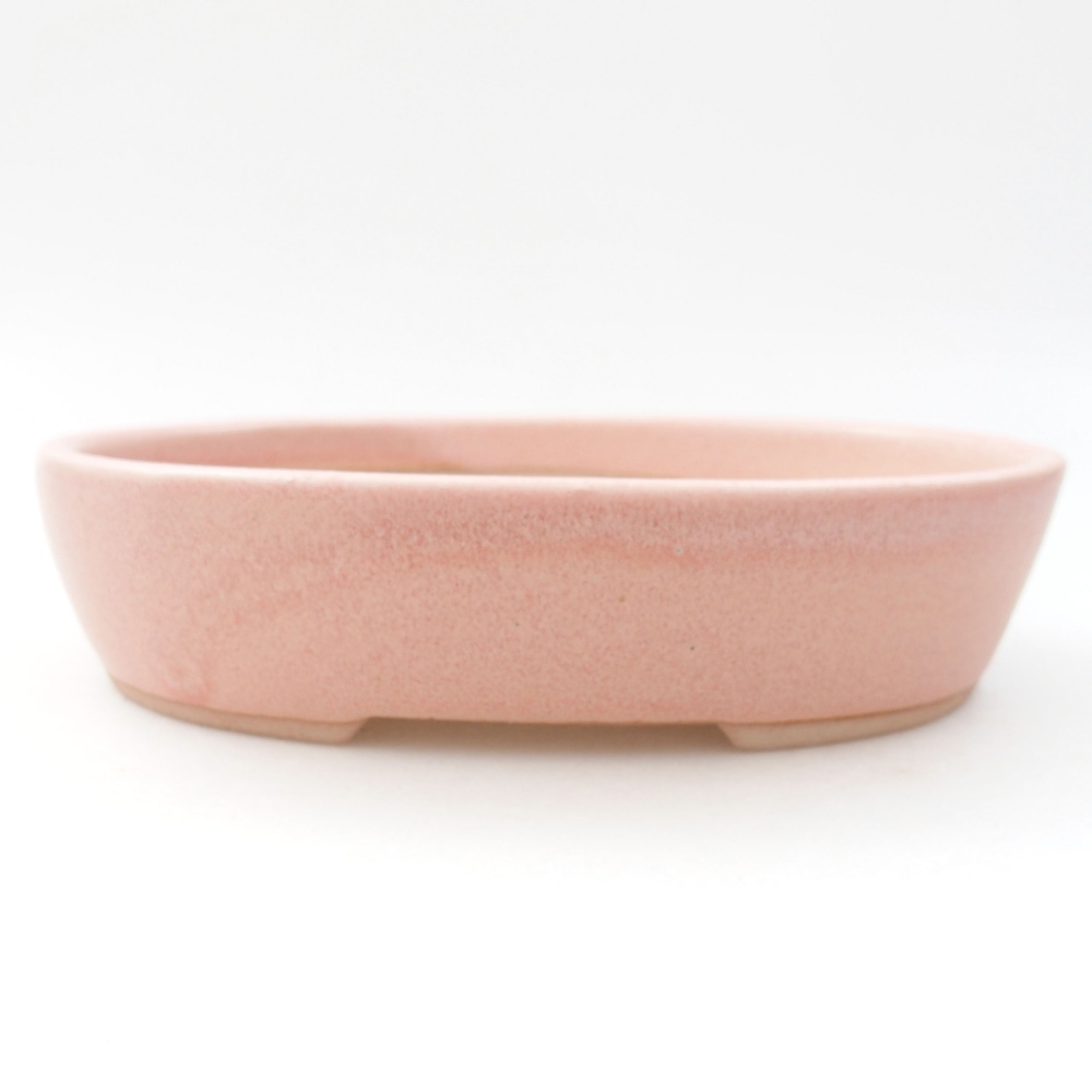 Keramik-Bonsaischale 17 x 14 x 4 cm, Farbe rosa