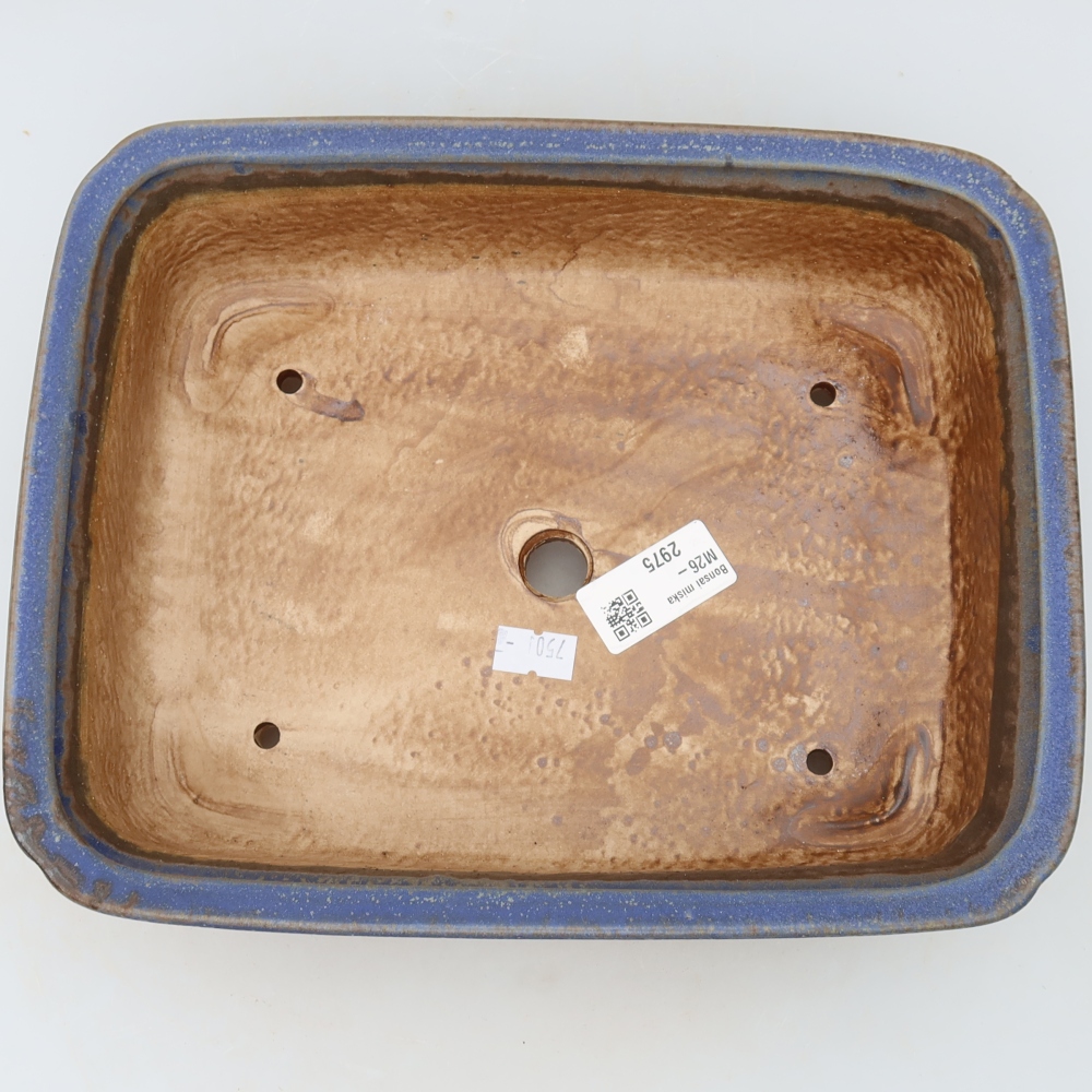 Keramik-Bonsai-Schale 25 x 20,5 x 7,5 cm, Farbe: Blau