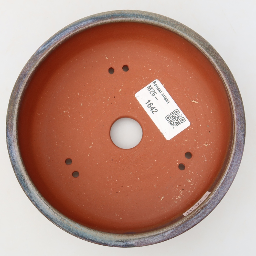 Keramik-Bonsai-Schale, 14,5 x 14,5 x 5 cm, Farbe: Blau