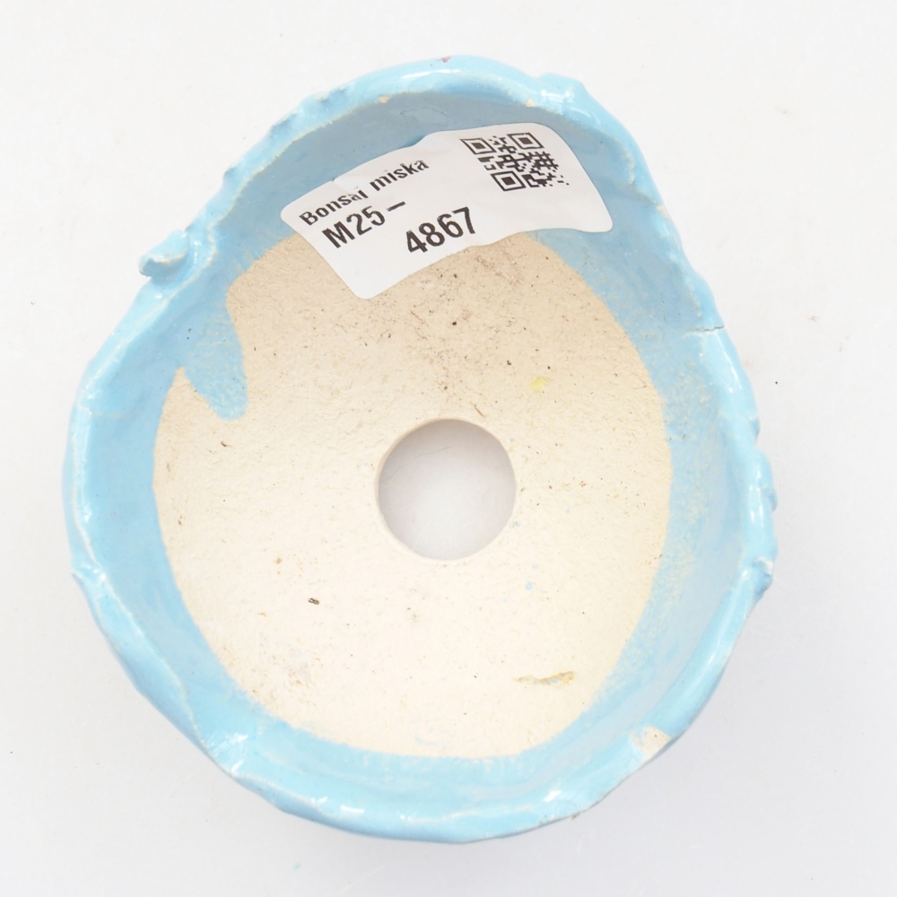 Keramikschale 7,5 x 7,5x 5 cm, Farbe blau