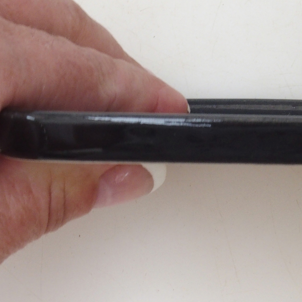 Bonsai-Schale rechteckig 12,5 x 10 x 1 cm – schwarz