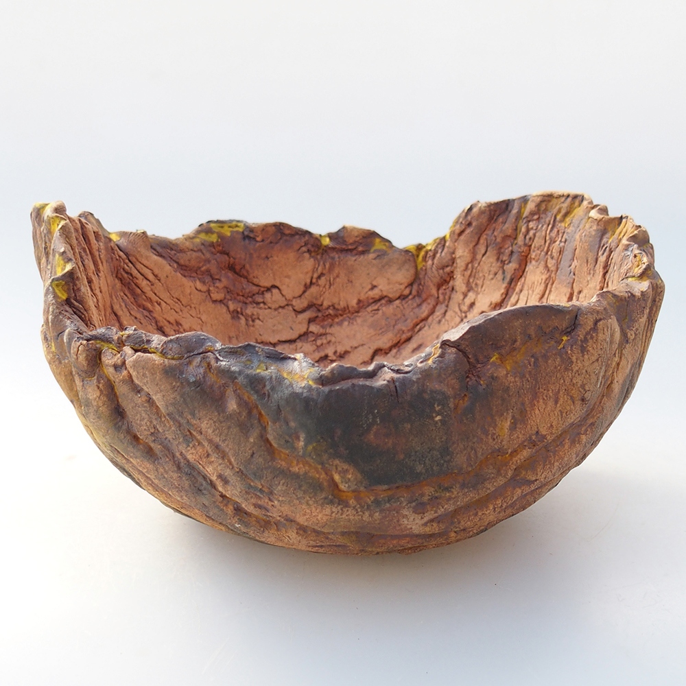 Keramikschale 16 x 15 x 8,5 cm , Farbe gelb