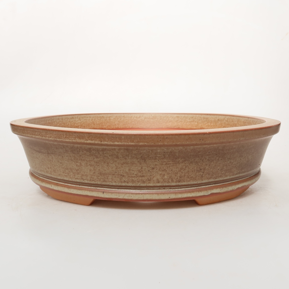 Keramikschale  31 x 31 x 7 cm, Farbe: braun