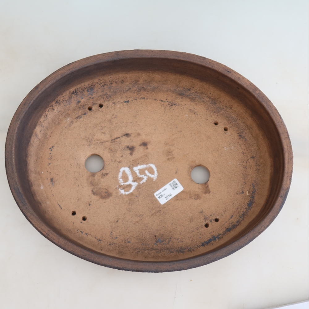 Keramik-Bonsai-Schale 38 x 30 x 8,5 cm, Farbe: Braun
