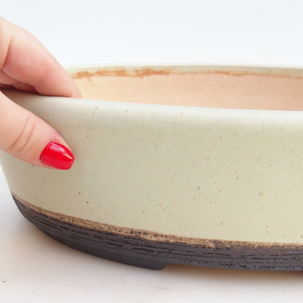 Bonsaischale 33 x 25 x 9 cm , Farbe grün