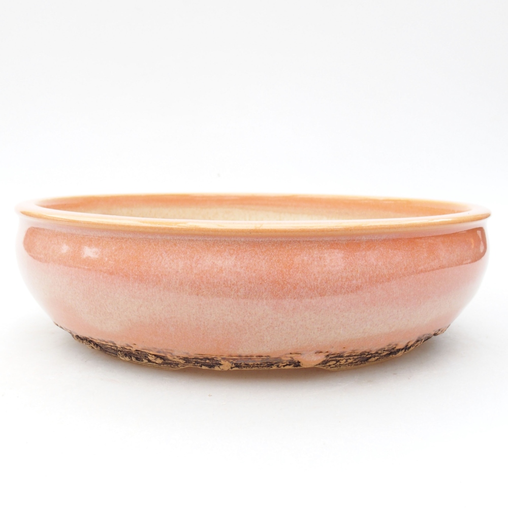 Keramik-Bonsaischale 20 x 20 x 5,5 cm, Farbe rosa