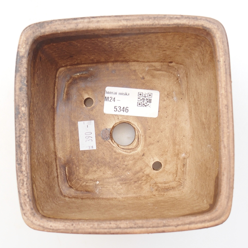 Bonsaischale aus Keramik 13 x 13 x 8 cm,  Farbe rosa