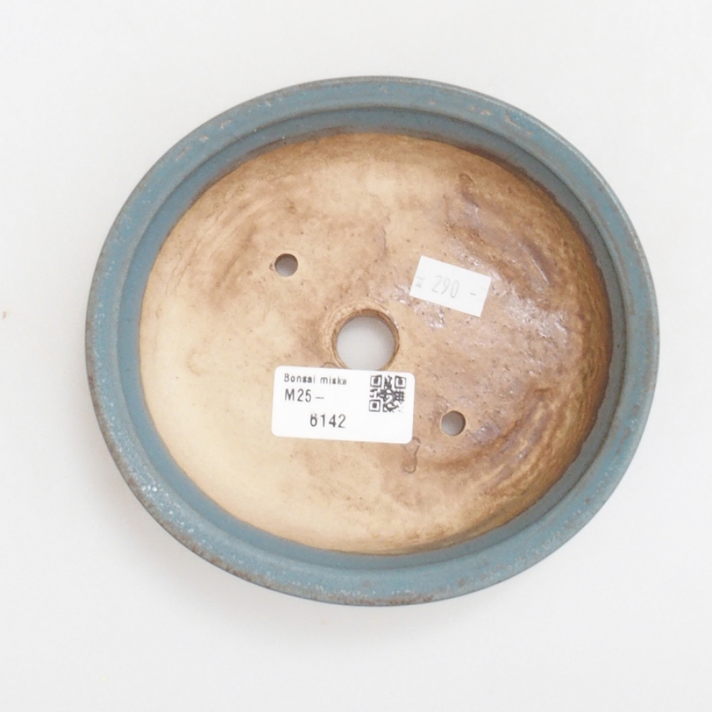 Bonsaischale aus Keramik 15 x 14 x 4 cm, Farbe blau