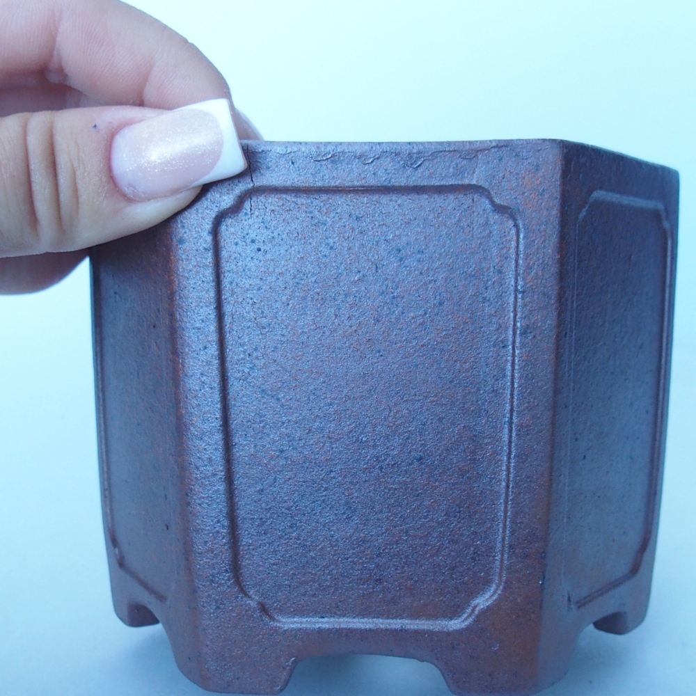 Schale 11,5 x 10,5 x 8,5 cm braun