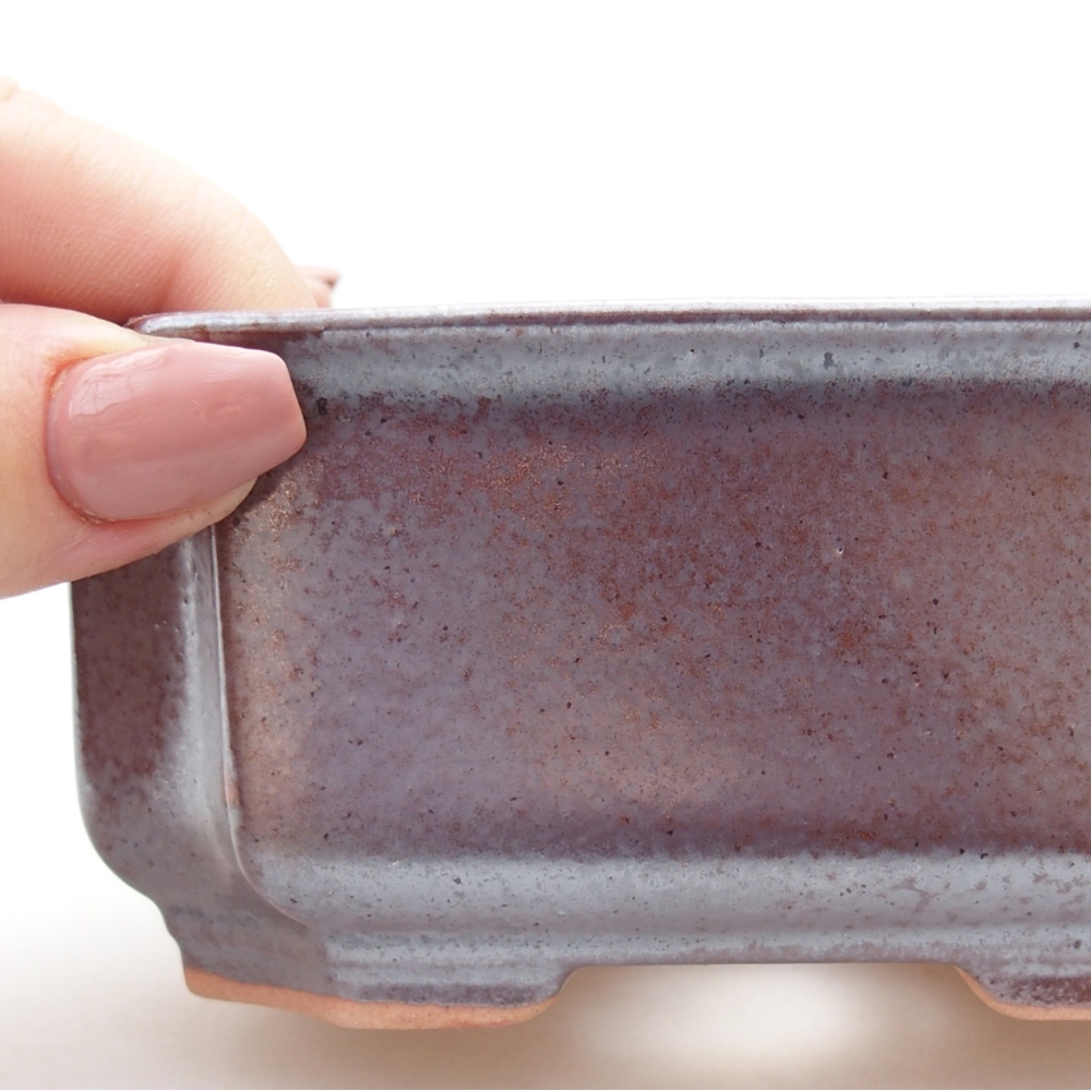 Bonsaischale aus Keramik 12 x 9 x 5 cm, braun