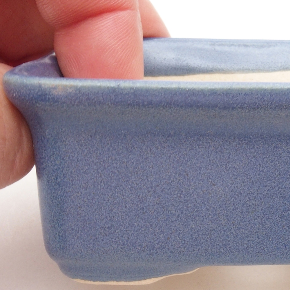 Mini-Bonsaischale 8 x 6 x 3,5  cm, Farbe blau