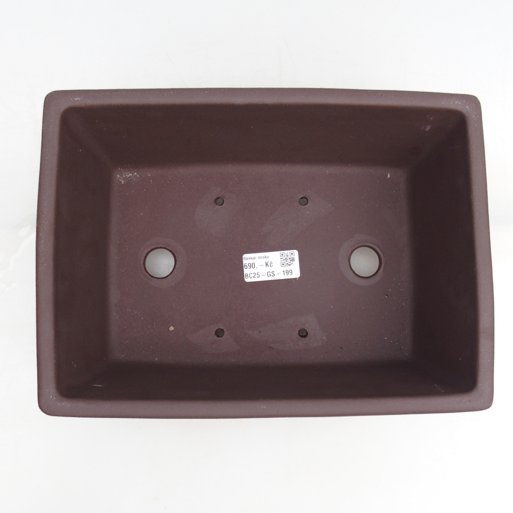 Bonsaischale aus Keramik 27,5 x 20 x 11 cm, braun
