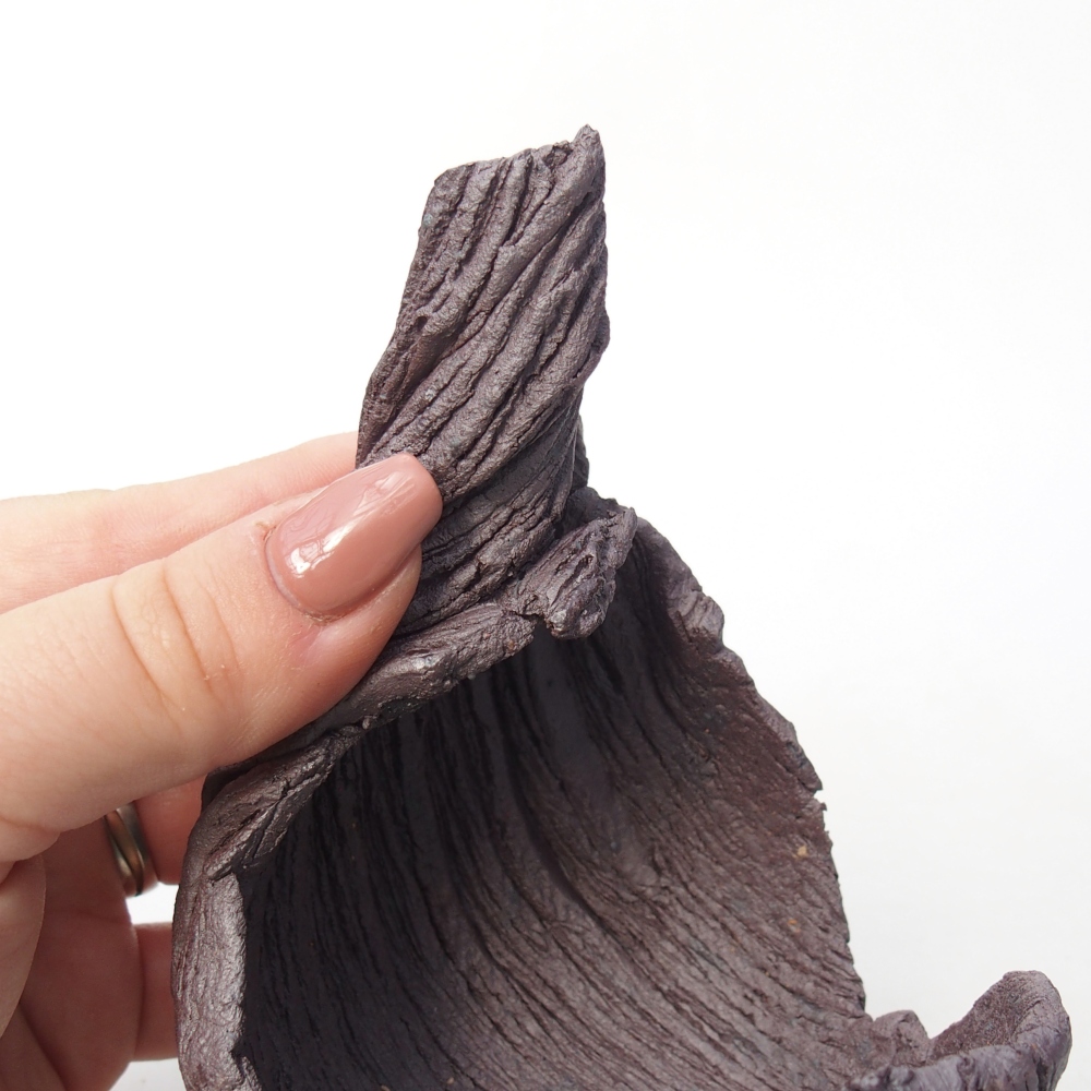 Keramikschale 8 x 9 x 12,5 cm , Metallic-Farbe