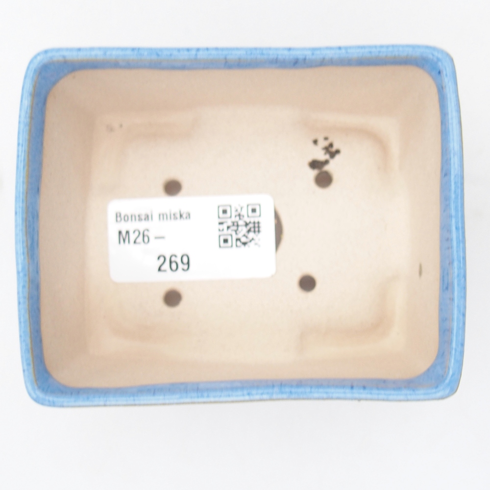 Mini-Bonsaischale 9 x 7 x 4 cm, blau