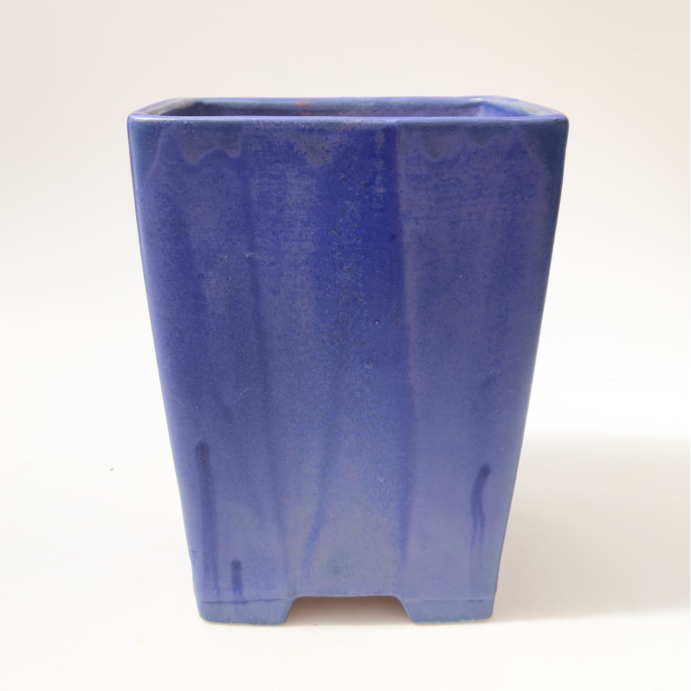 Keramik-Bonsai-Schale 15 x 15 x 19,5 cm, Farbe: Blau