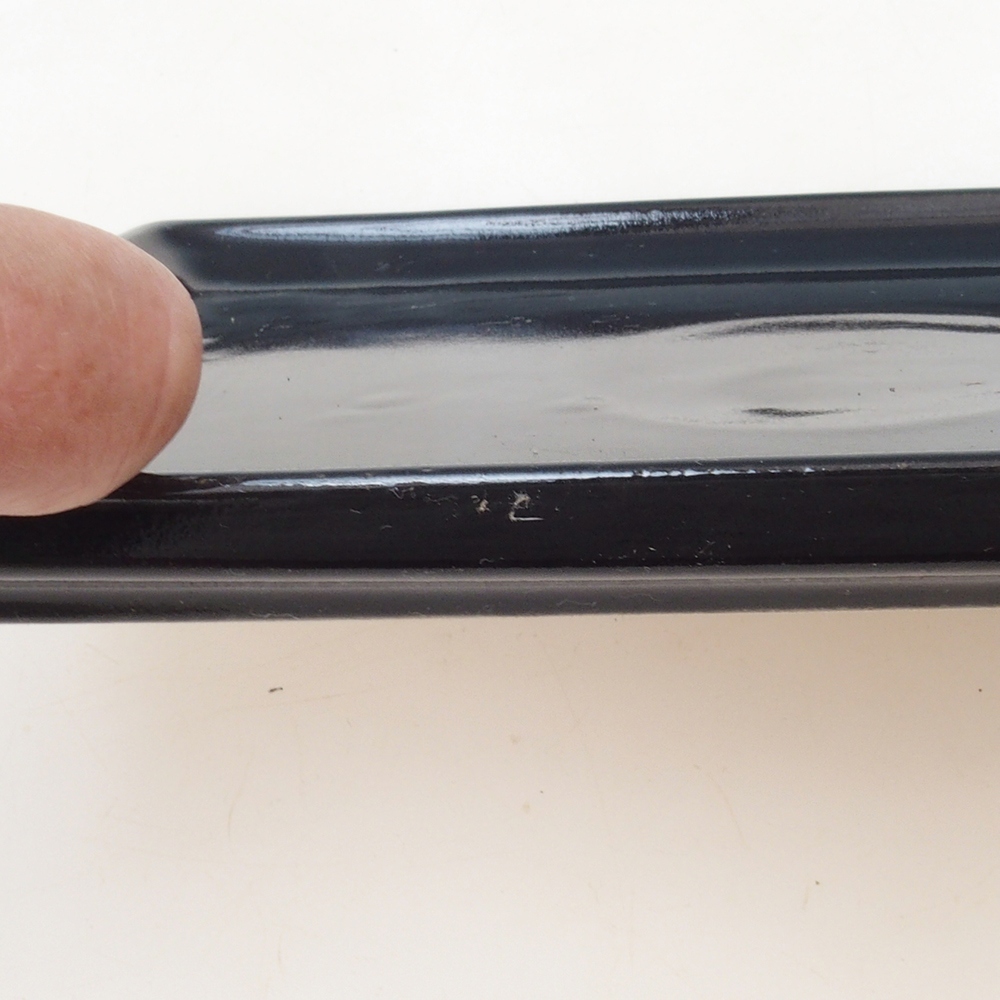 Bonsai-Schale rechteckig 22,5 x 17 x 1,5 cm – schwarz
