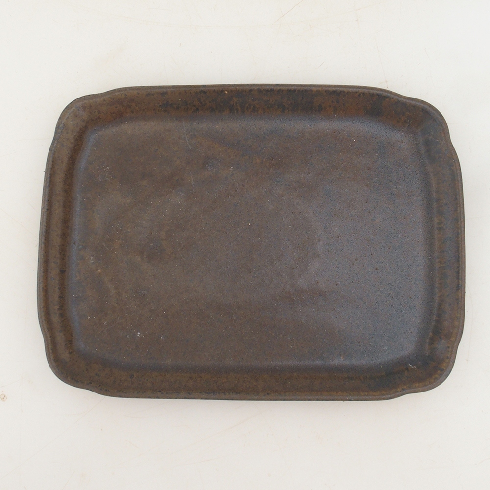 Keramik-Untertasse H50 – 18 x 13 x 1 cm – braun