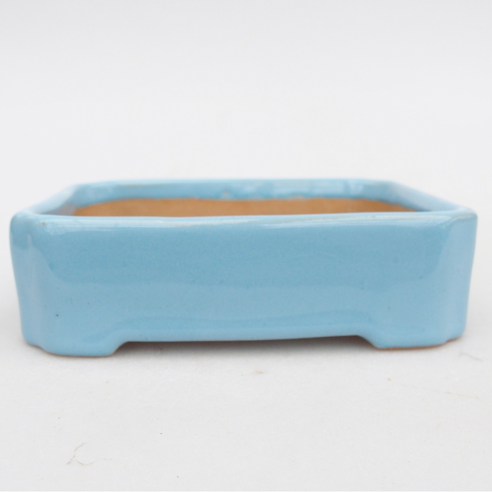 Bonsaischale aus Keramik 11 x 9 x 3 cm, Farbe blau