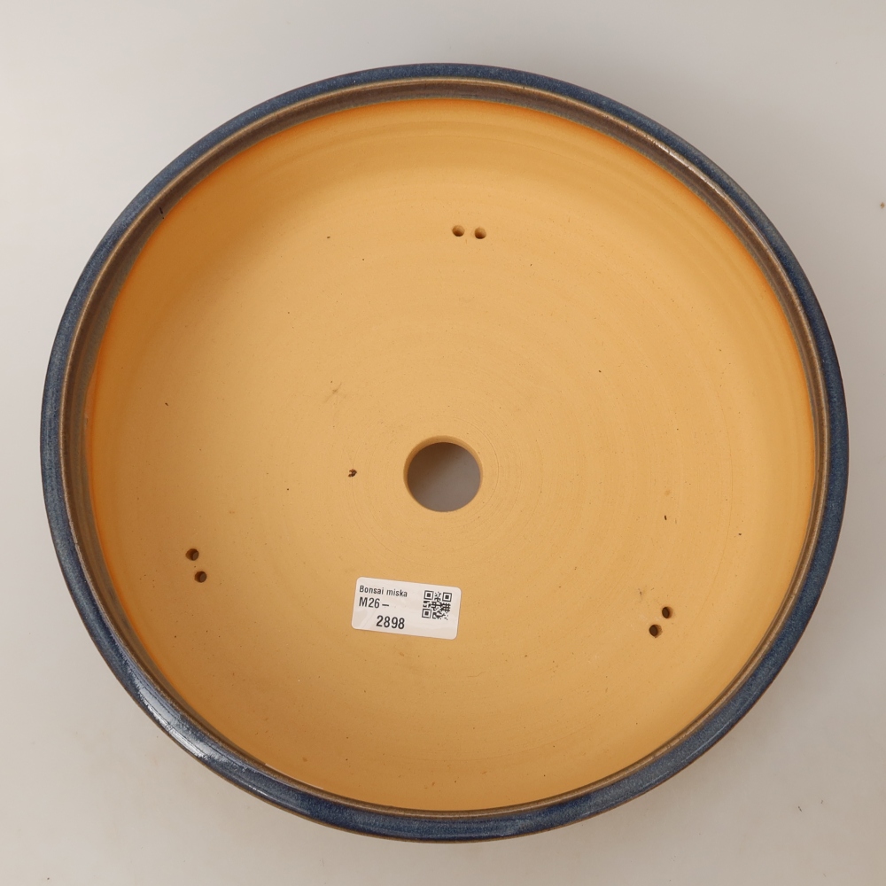Keramik-Bonsai-Schale 27,5 x 27,5 x 8,5 cm, Farbe: Blau