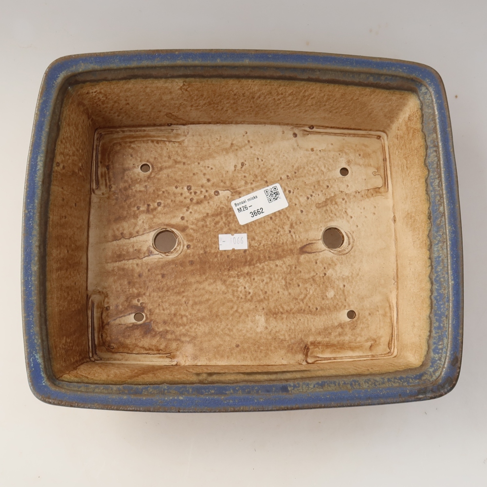 Keramik-Bonsai-Schale 29,5 x 24,5 x 8 cm, Farbe: Blau