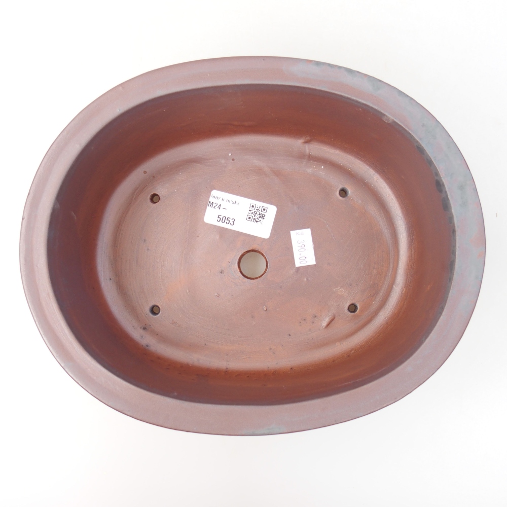 Keramik-Bonsaischale 23 x 19 x 8 cm, Farbe metallische
