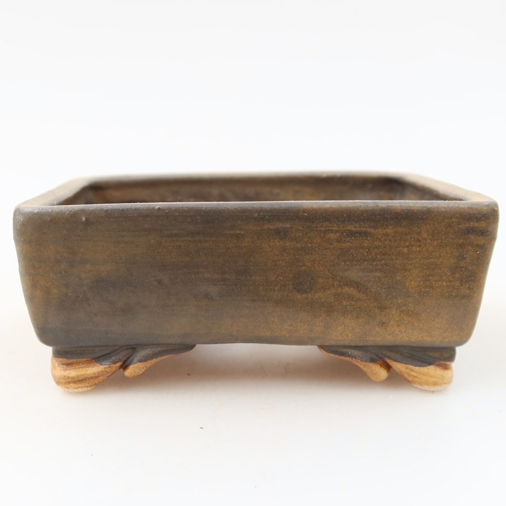 Bonsaischale aus Keramik 10 x 8 x 4 cm, braun
