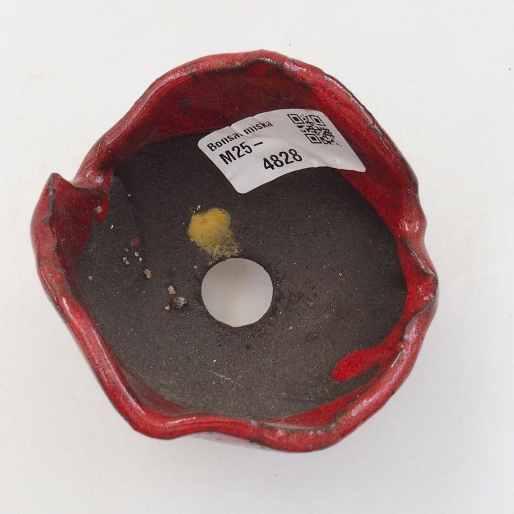 Keramikschale 8 x 7 x 6 cm, Farbe rot