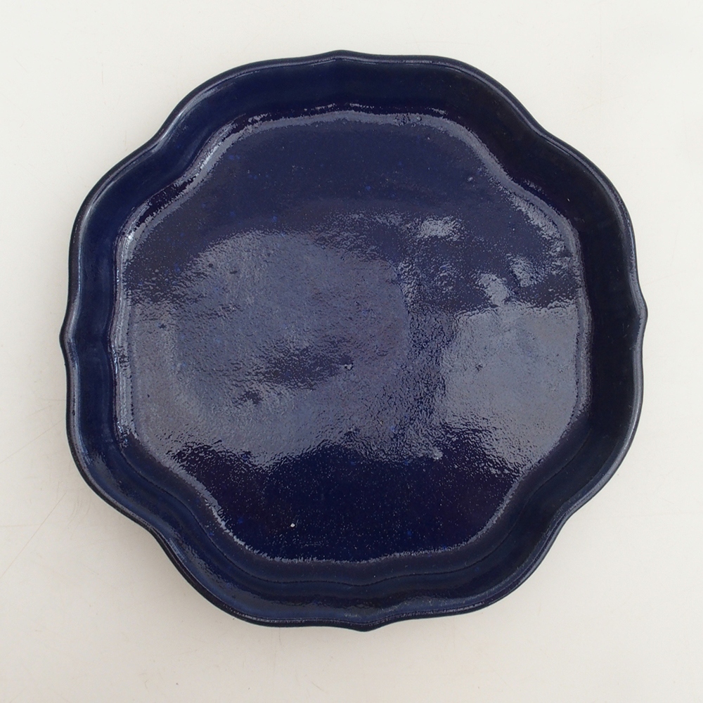 Bonsai-Schale + Untertasse H06 – 14,5 x 14,5 x 5 cm – blau