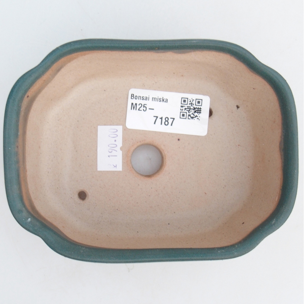 Bonsaischale aus Keramik 12,5 x 9,5 x 4,5 cm, Farbe blau