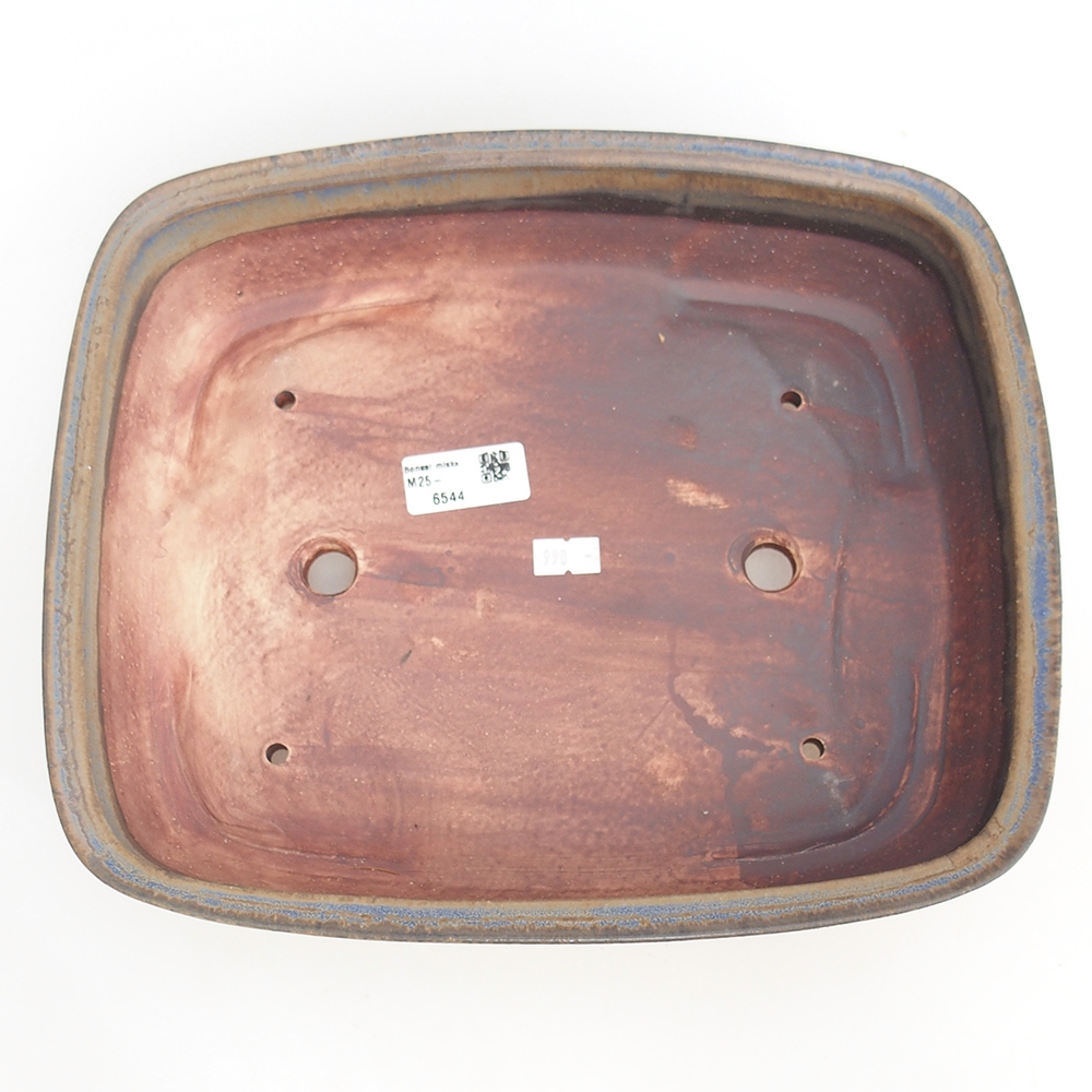 Bonsaischale aus Keramik 29,5 x 25 x 7 cm, Farbe blau