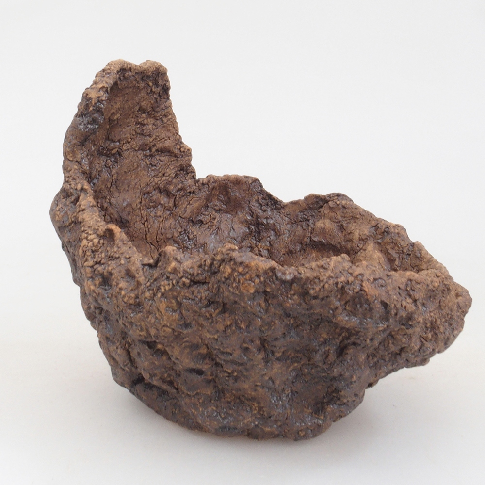 Keramikschale 10 x 8 x 10 cm, braun Farbe