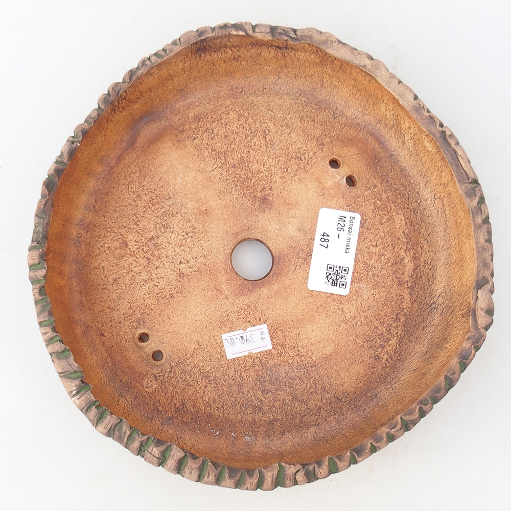 Bonsaischale aus Keramik 20 x 20 x 5 cm, grün