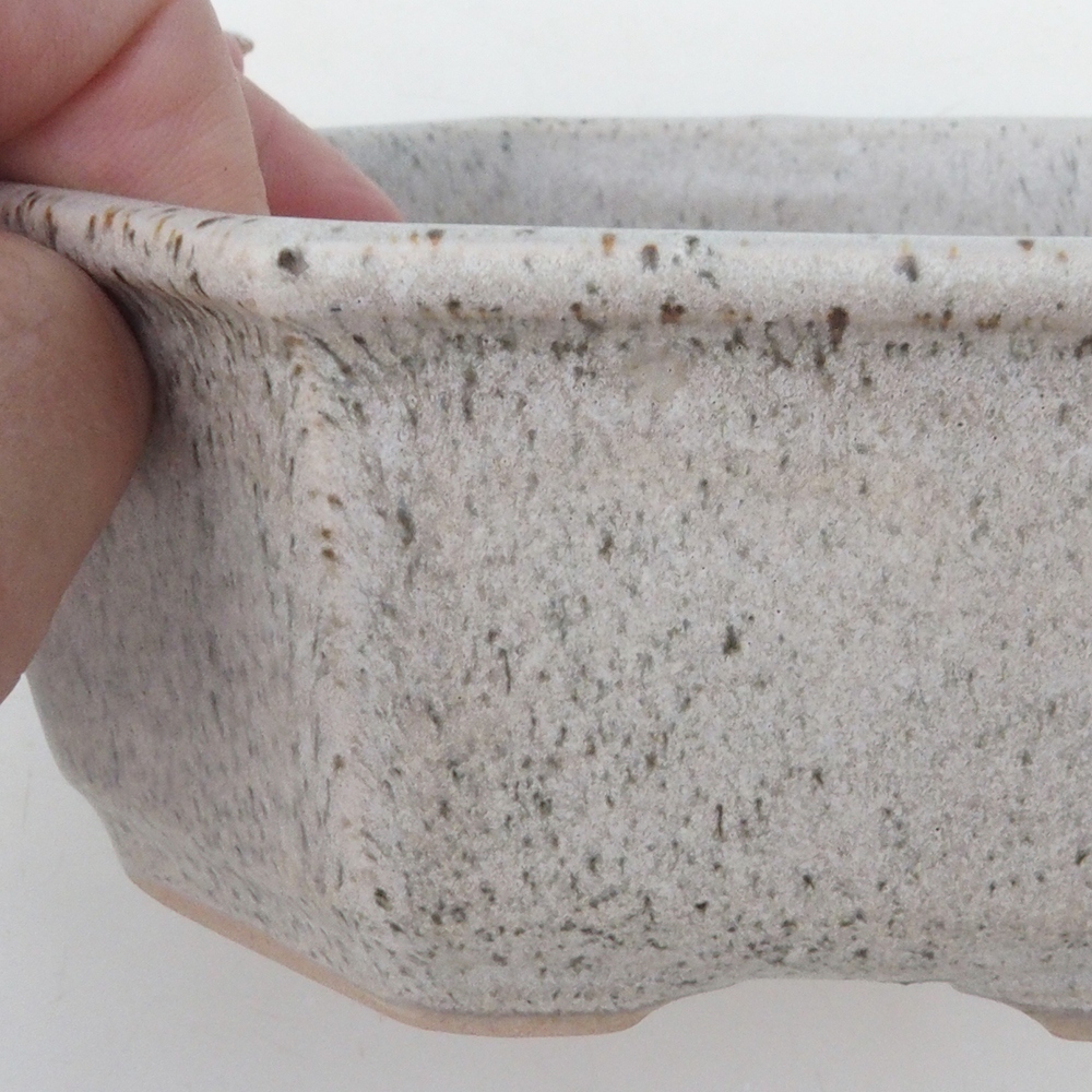 Bonsai-Schale H13 – 12,5 x 12,5 x 4,5 cm - beige