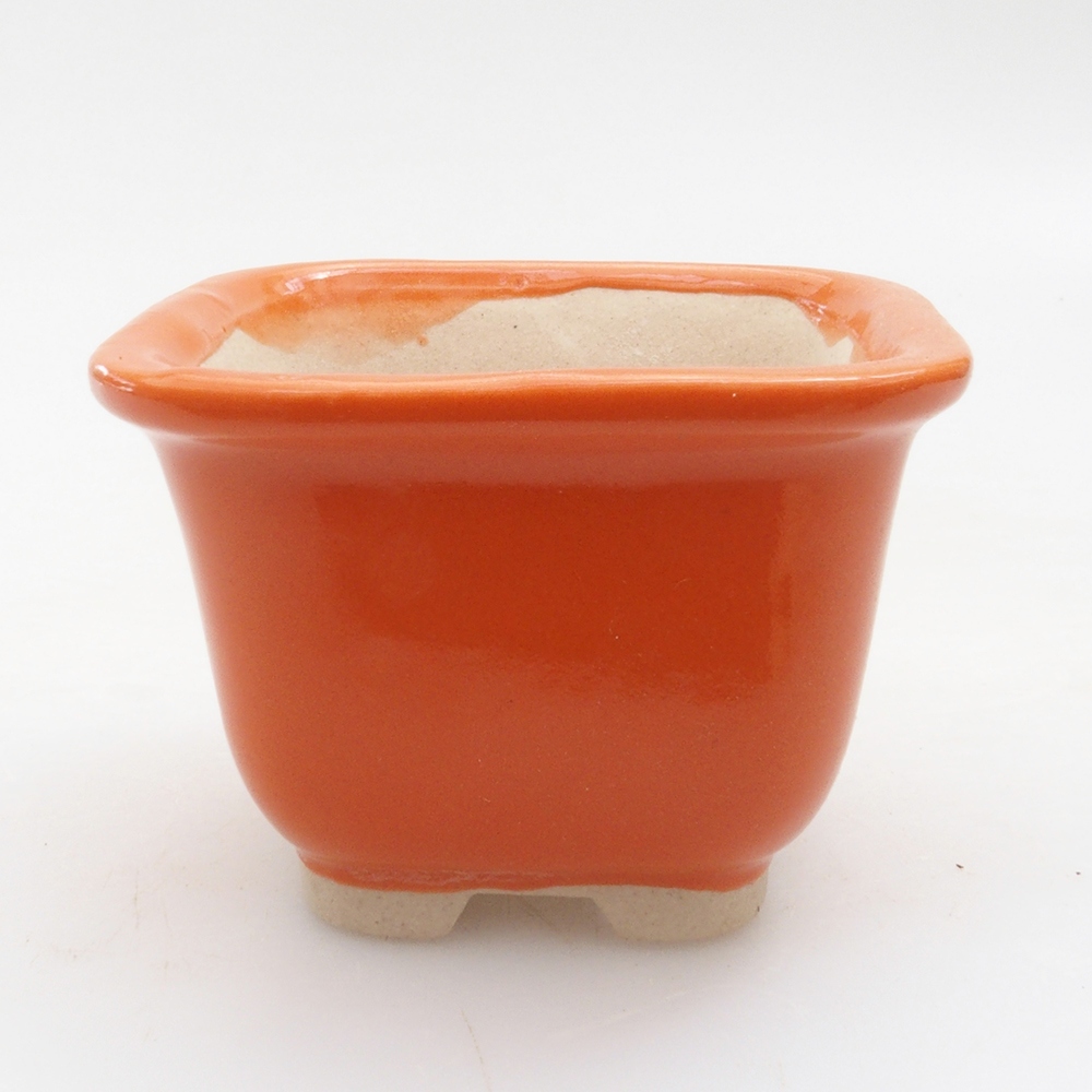 Mini aus Keramik, 6 x 6 x 4,5 cm, orange