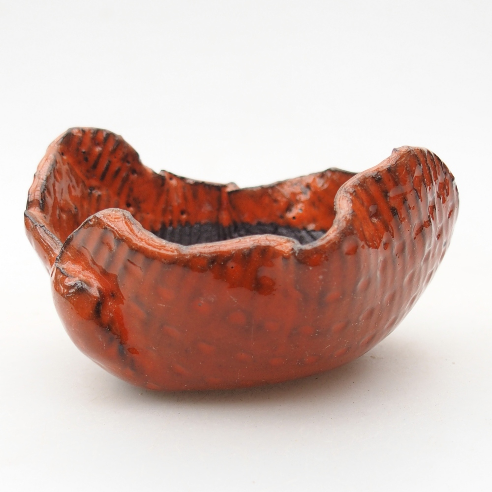 Keramikschale 8,5 x 8,5 x 5 cm , Farbe orange