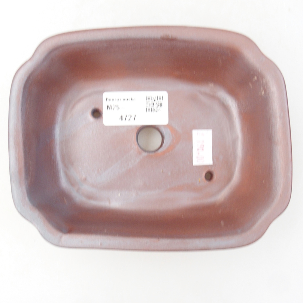Keramik-Bonsaischale 16 x 12 x 5 cm, Farbe metallishe