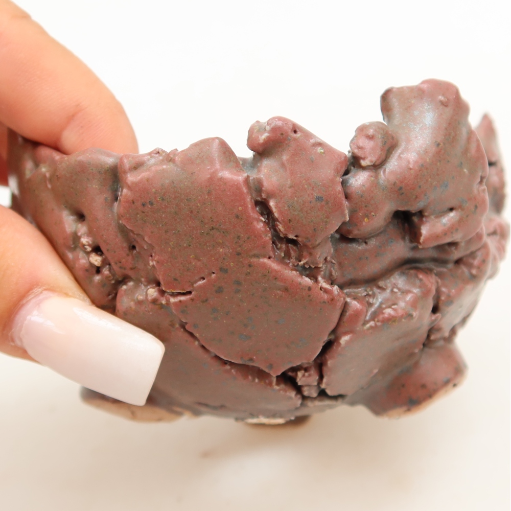 Keramik-Eierschale  9,5 x 9 x 5 cm, Farbe: Rosa