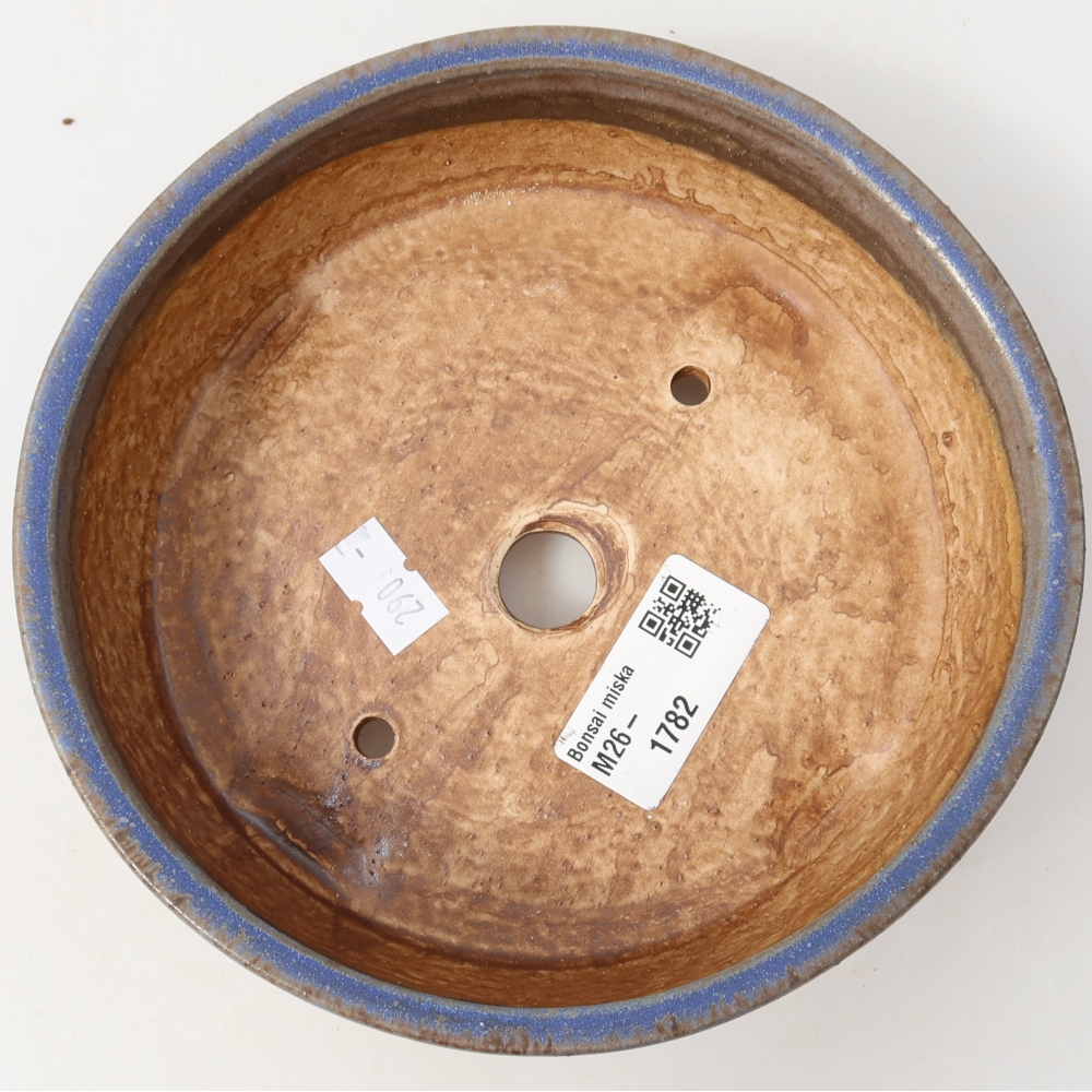 Keramik-Bonsai-Schale 15,5 x 15,5 x 5 cm, Farbe: Blau