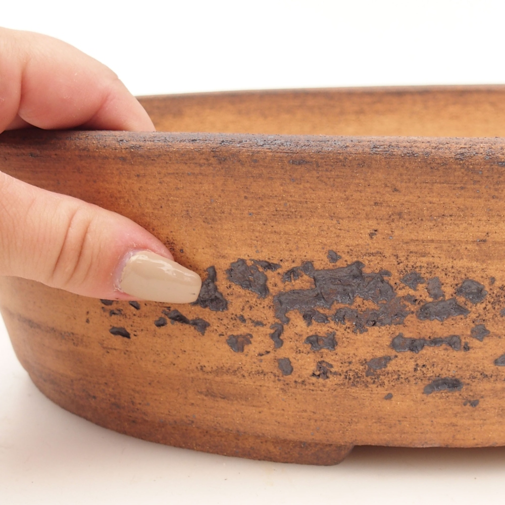 Bonsaischale 32,5 x 25,5 x 8 cm , Farbe braun