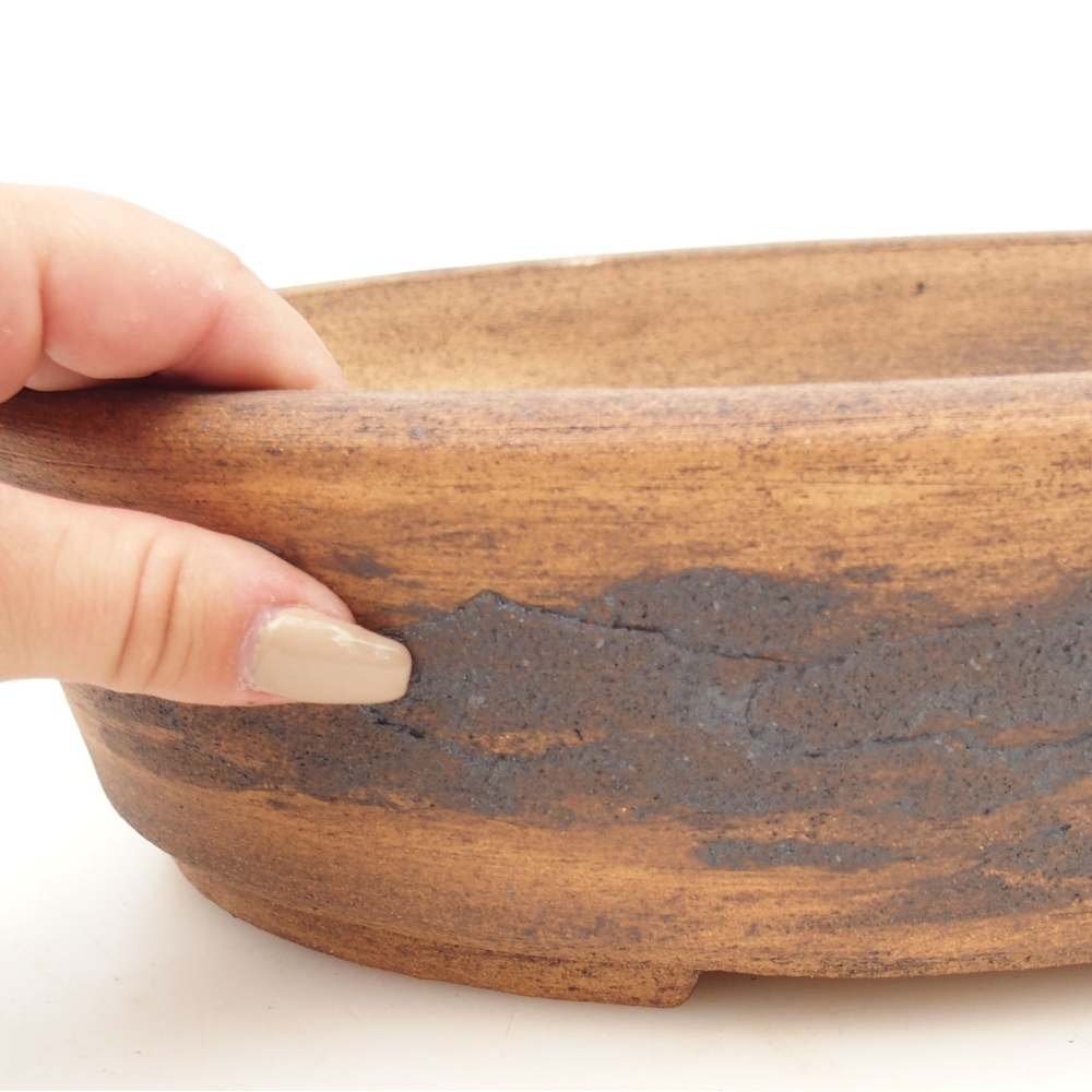 Bonsaischale 32,5 x 25 x 8 cm , Farbe braun