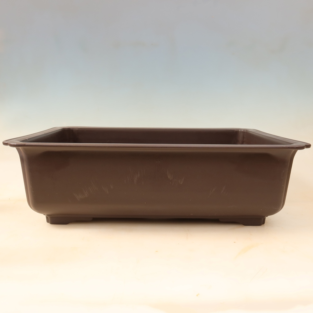 Bonsai-Schale aus Kunststoff MP-35, braun – 49 x 36 x 14,5 cm 