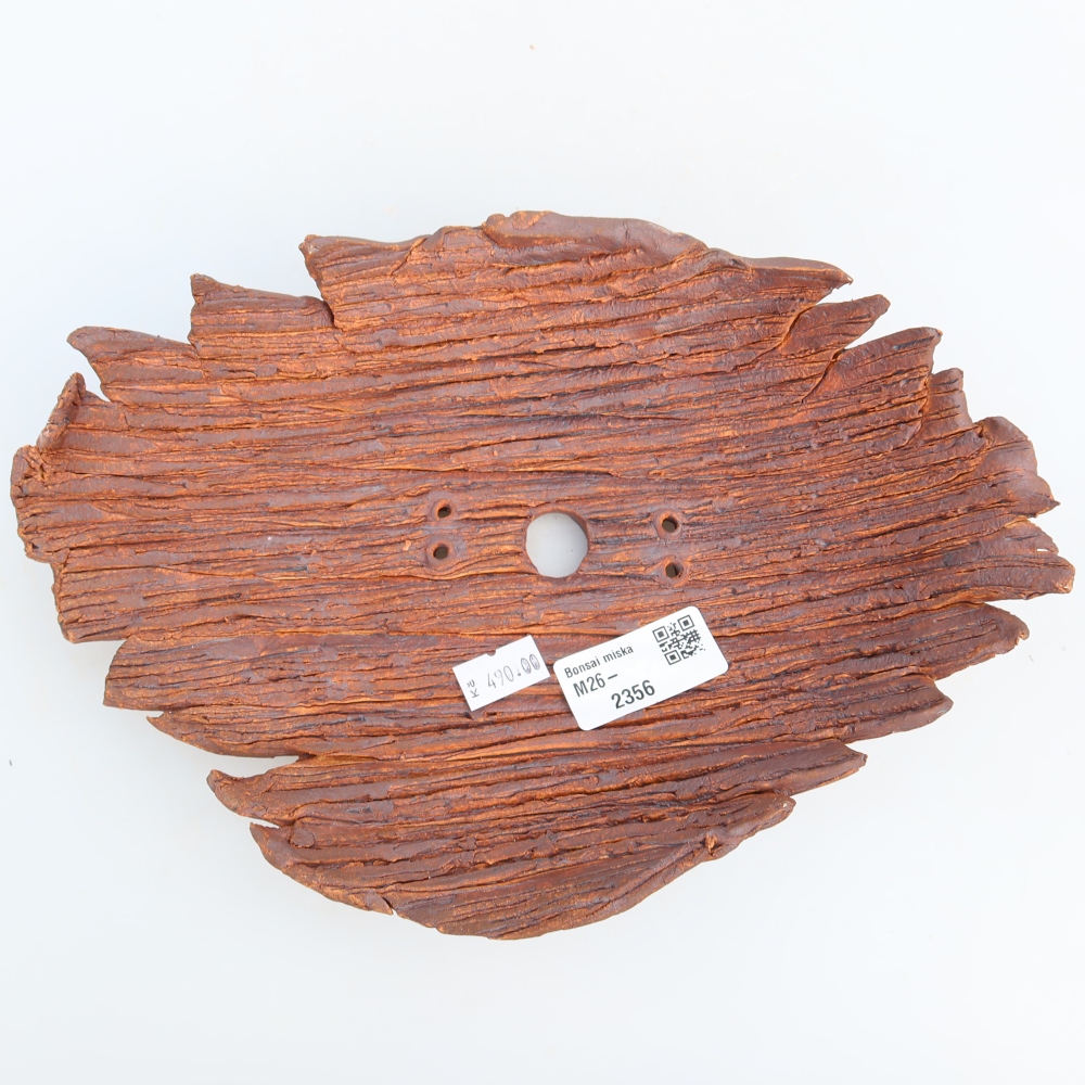 Keramikschale  24 x 17 x 6,5 cm, Farbe: braun