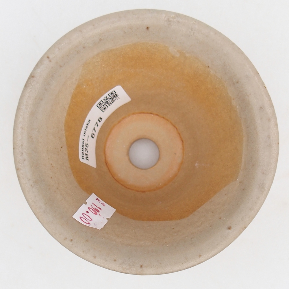 Bonsaischale aus Keramik 10,5 x 10,5 x 7 cm, grau