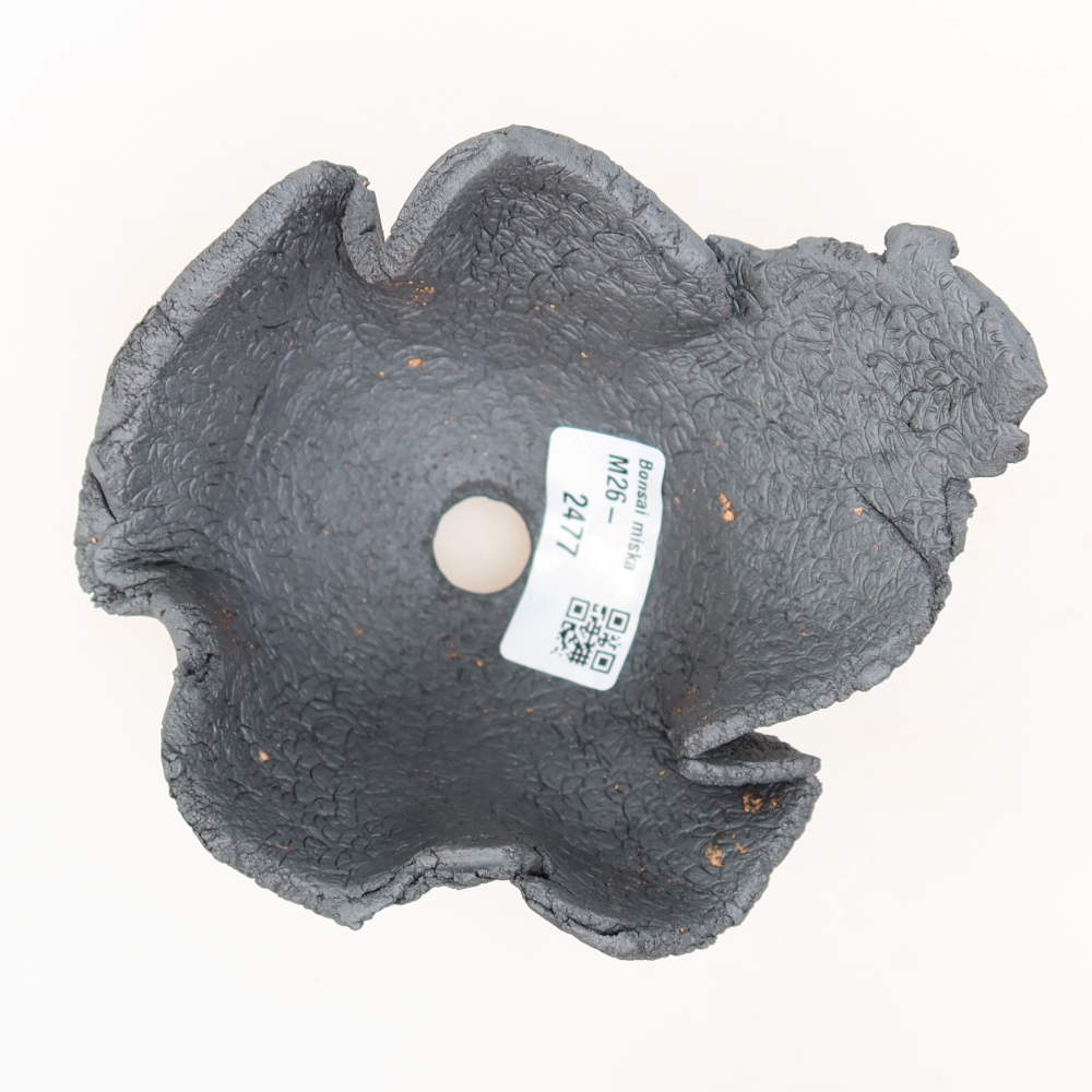 Keramikschale  12,5 x 11 x 7,5 cm, metallfarben