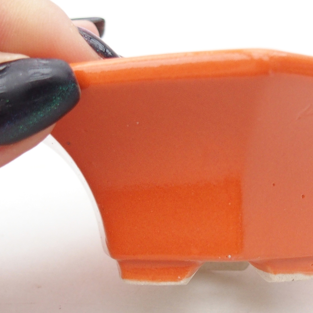 Mini-Bonsaischale 8 x 7 x 3,5 cm, orange